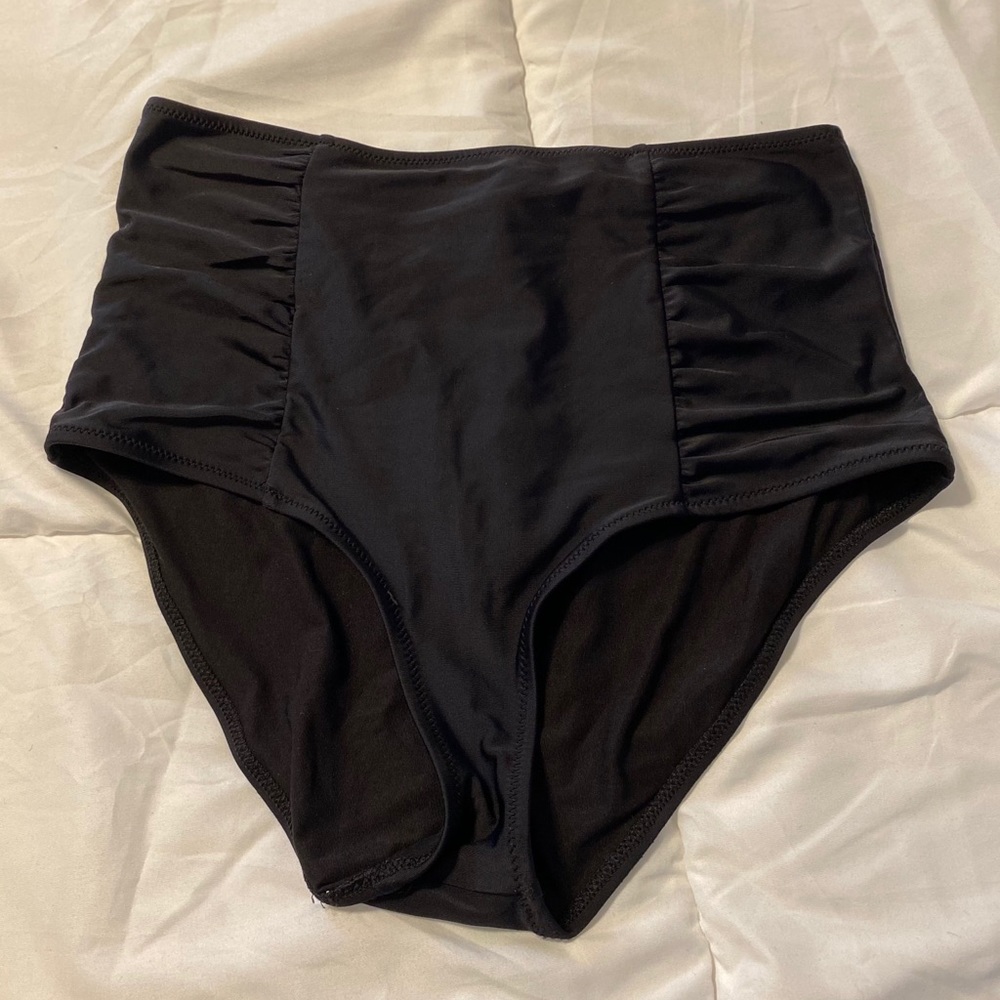 High wasted bathing suit bottoms